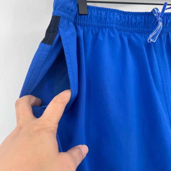 Speedo Shorts Men XL Blue Hybrid Active Beach Elastic Drawstring Lined Pockets - Picture 3 of 11